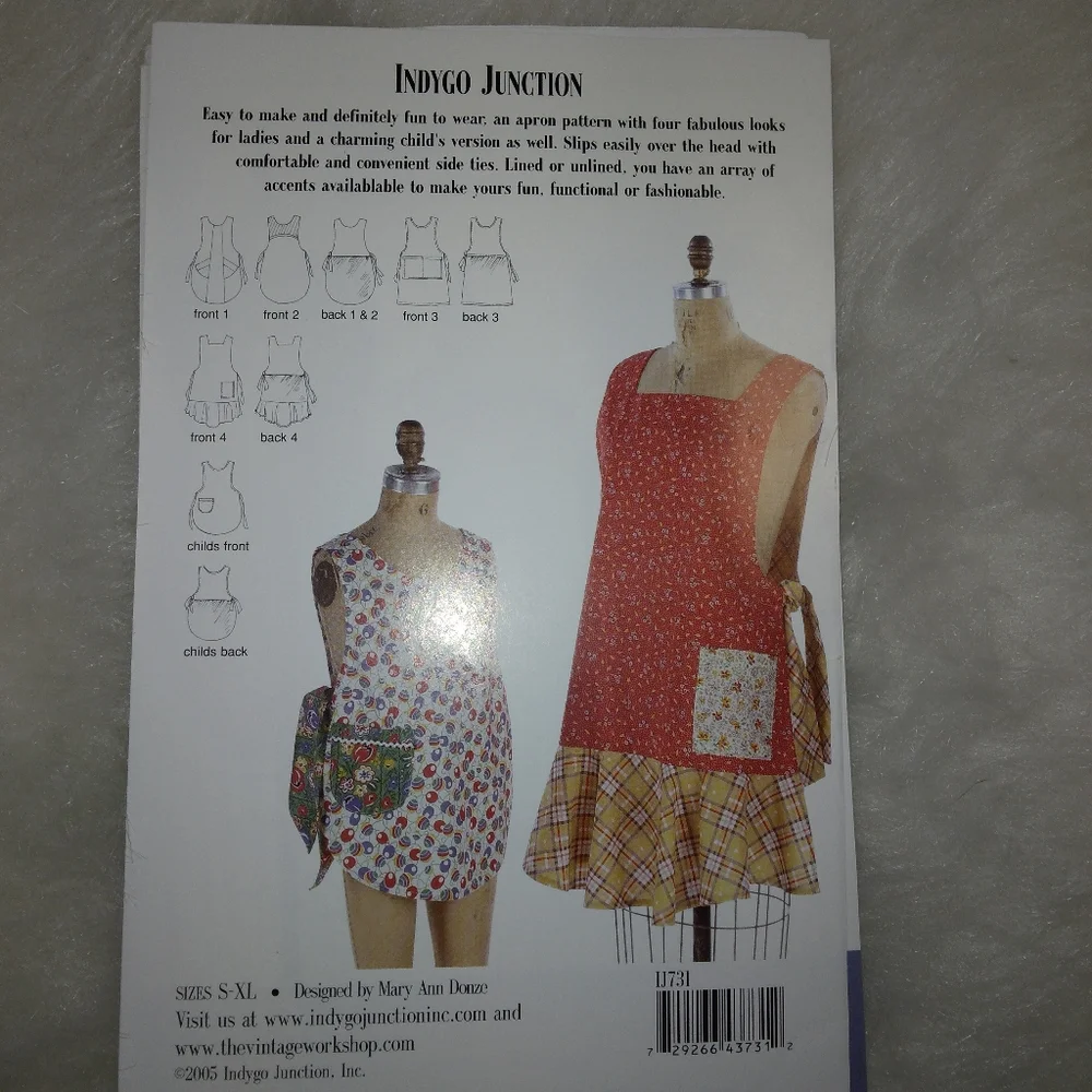 PATTERN Indygo Junction  IJ731 Stylish Smock, A Mary Ann Donze Design sz…